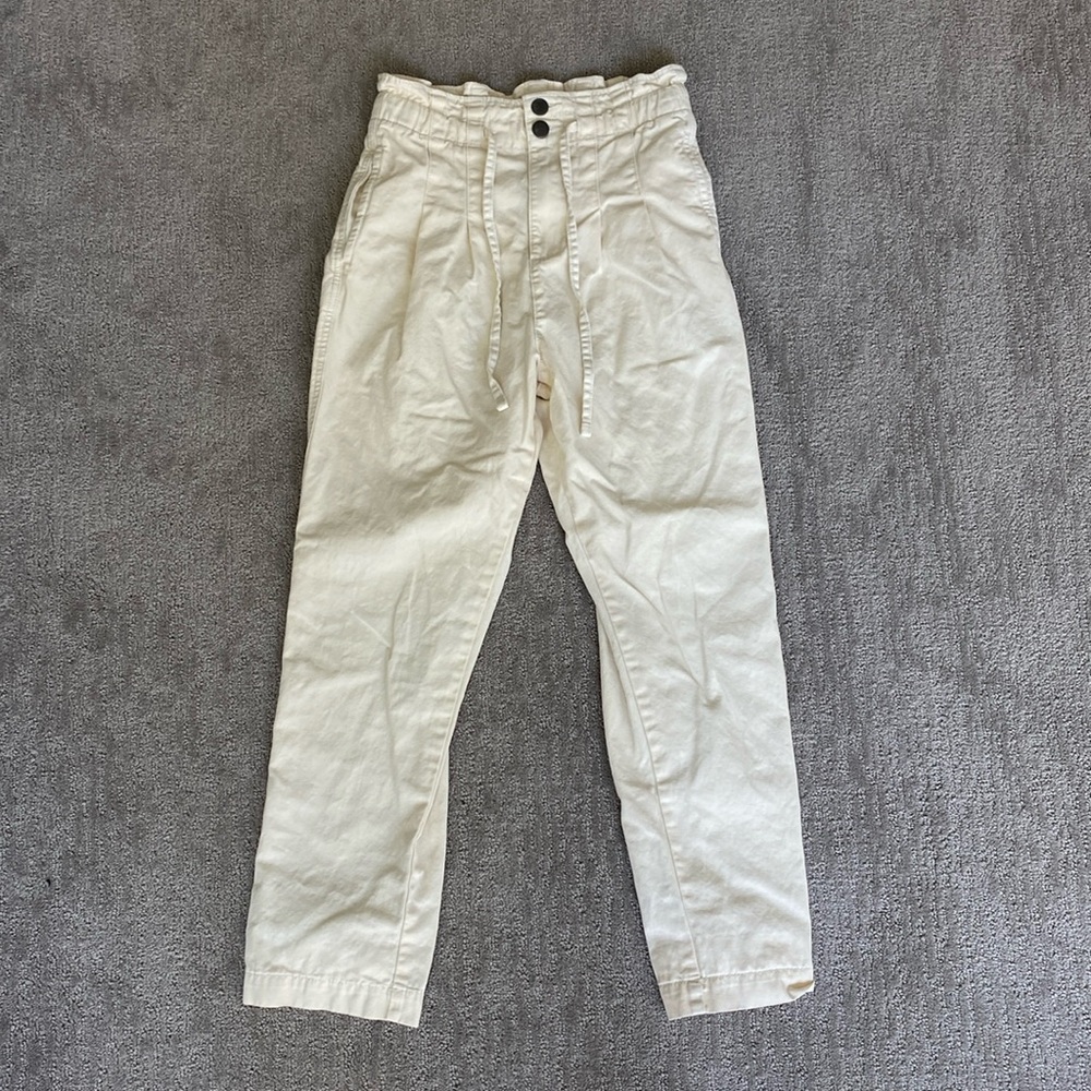 Cotton On Cream Paper Bag Pants